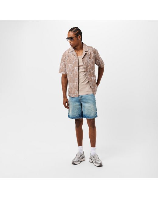 Represent Natural Designer Structured Tailored Fit Overshirt for men
