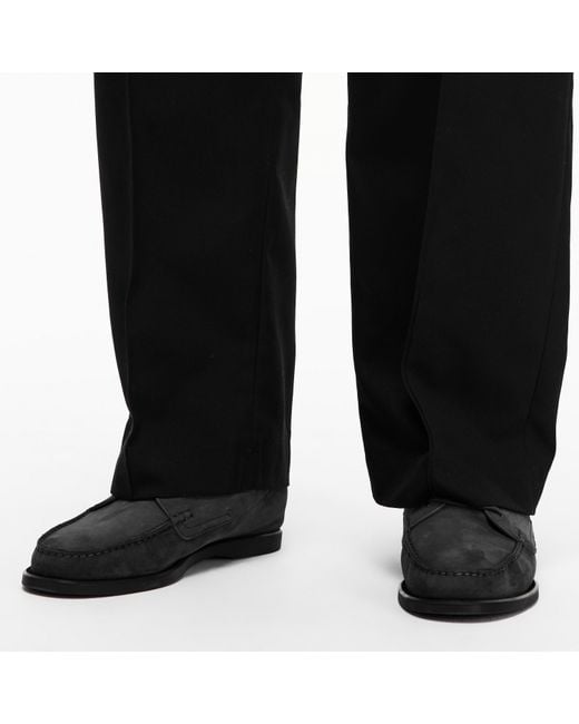 Brioni Black Tube Loafers for men