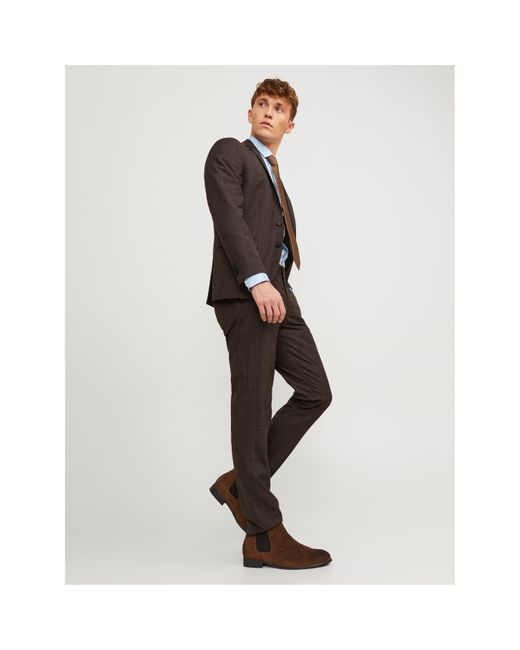 Jack & Jones Multicolor Checkered Smart Trouser for men
