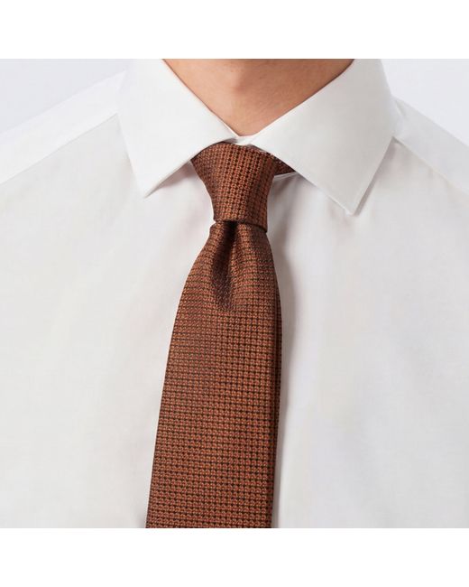 Twisted Tailor Brown Miles Texture Tie for men
