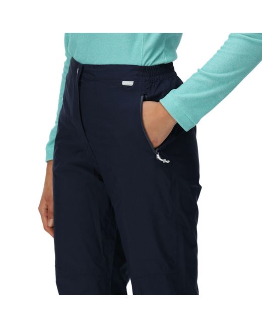 Regatta Blue Highton Waterproof Overtrousers (Long)