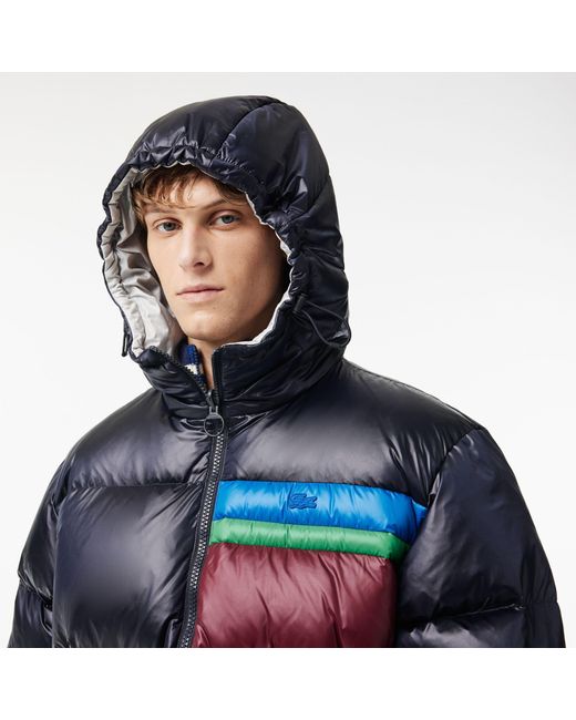 Lacoste Blue Reversible Puffer Jacket for men