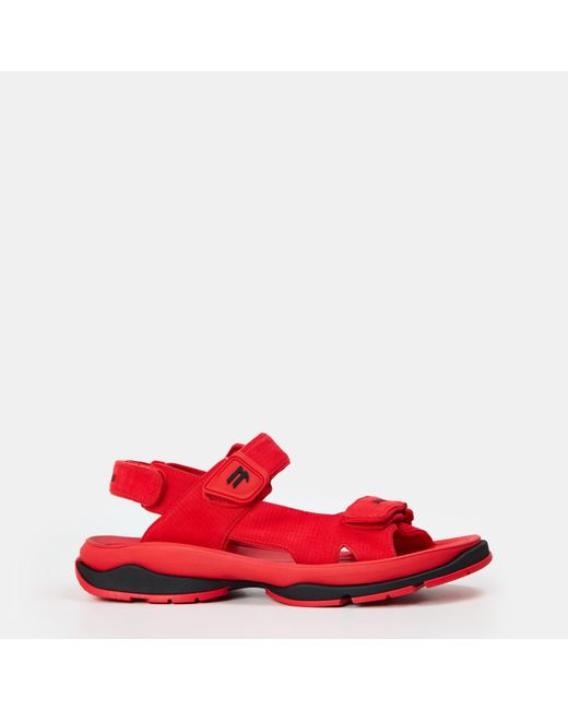 Balenciaga Red Flat Sandals for men