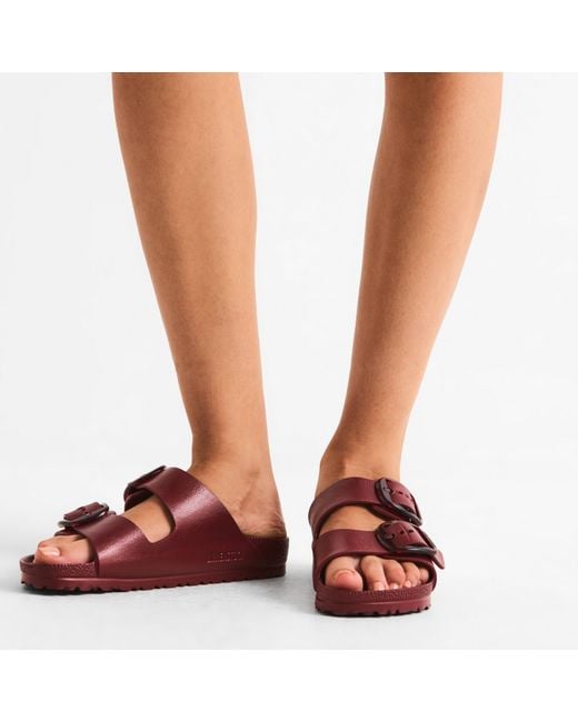 Birkenstock Red Arizona Big Buckle Sandals
