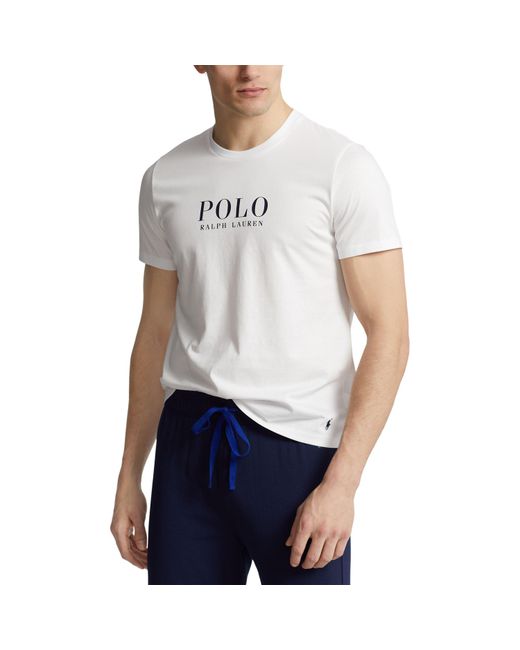 Polo Ralph Lauren White Box Logo T Shirt for men