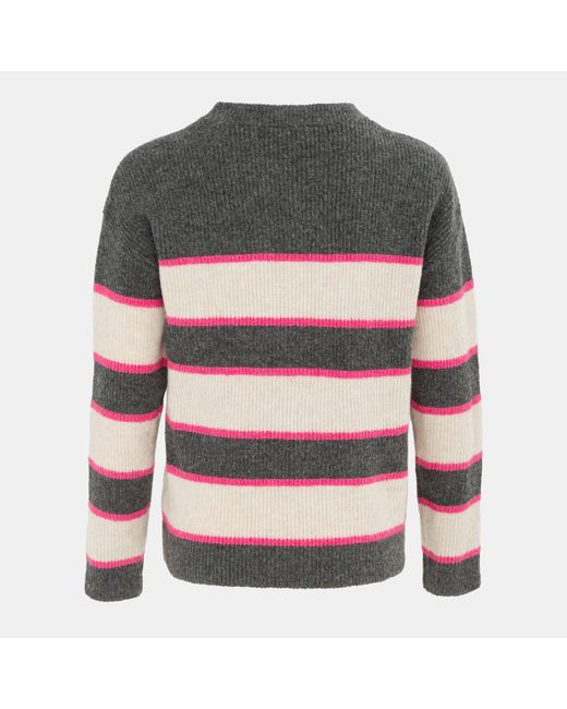 Miso Gray Stripe Jumper