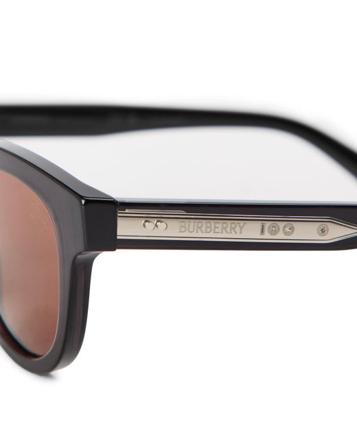 Burberry Gray 0Be4477 Round Sunglasses for men