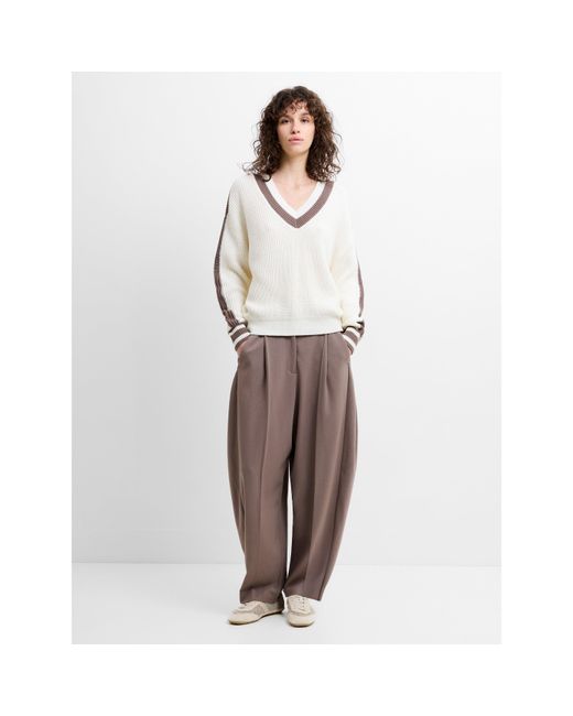 French Connection White Crew Neck Jumper
