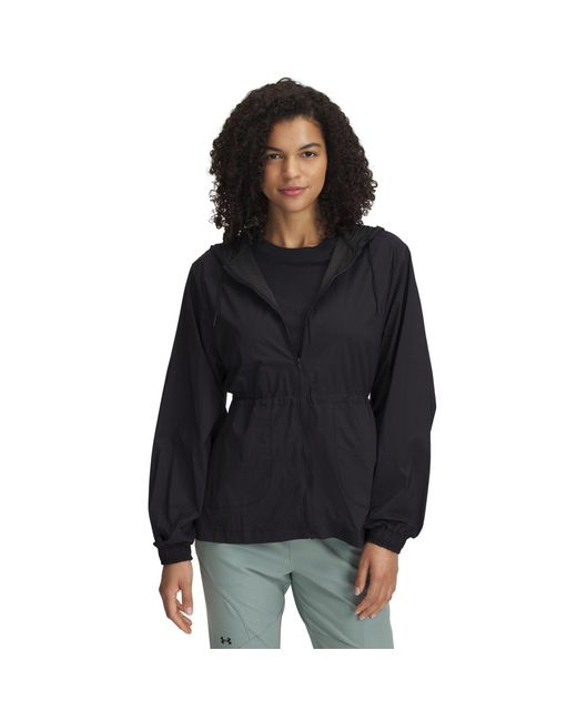 Under Armour Black Cinch Waist Long Sleeve Performance Running Top