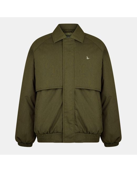 Jack Wills Green Long Sleeve Full Zip Harrington Jacket for men