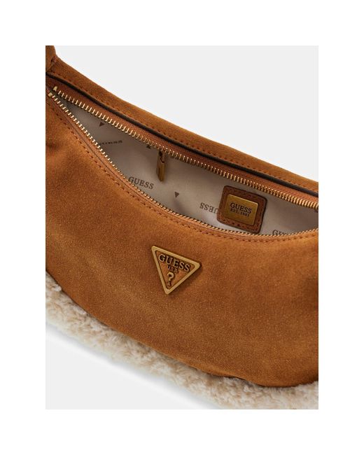 Guess Brown Amita Hobo Bag