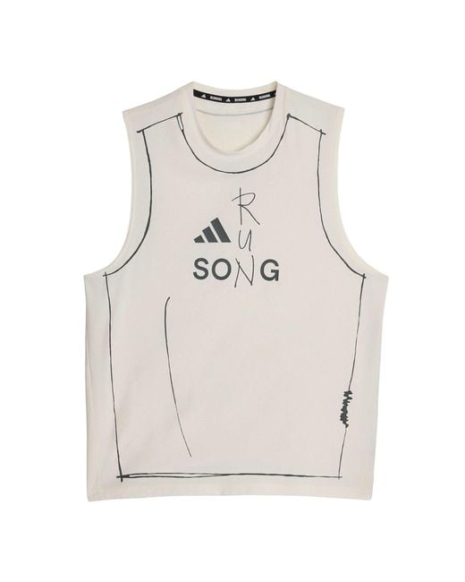 Adidas Natural Running Tank Top for men