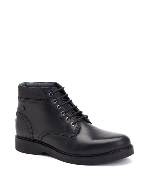 Base London Black Dugan Waxy Boots for men