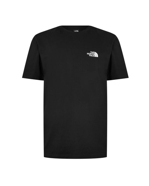 The North Face Black Regular Fit Simple Dome T-Shirt for men