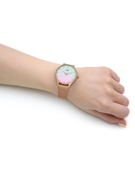 Storm Pink Reli Rose Stainless Steel Fashion Watch