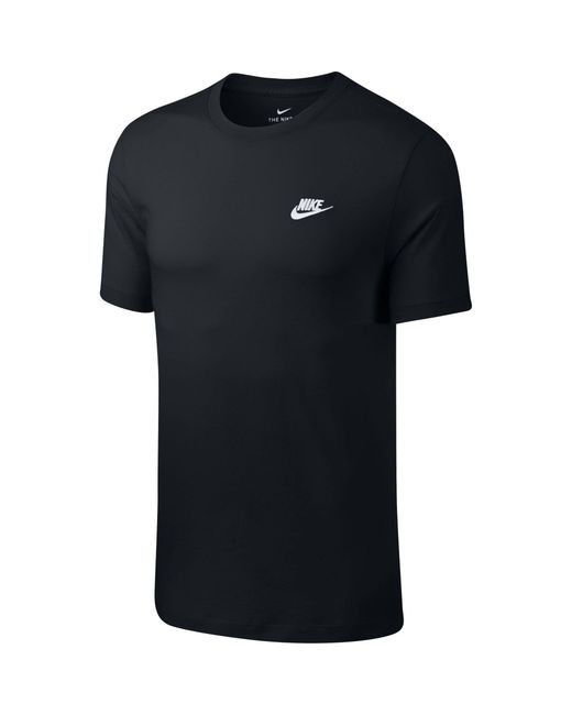 Nike Black Sportswear Club T-Shirt for men