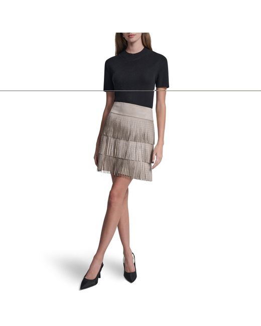 DKNY Natural Mini Skirt