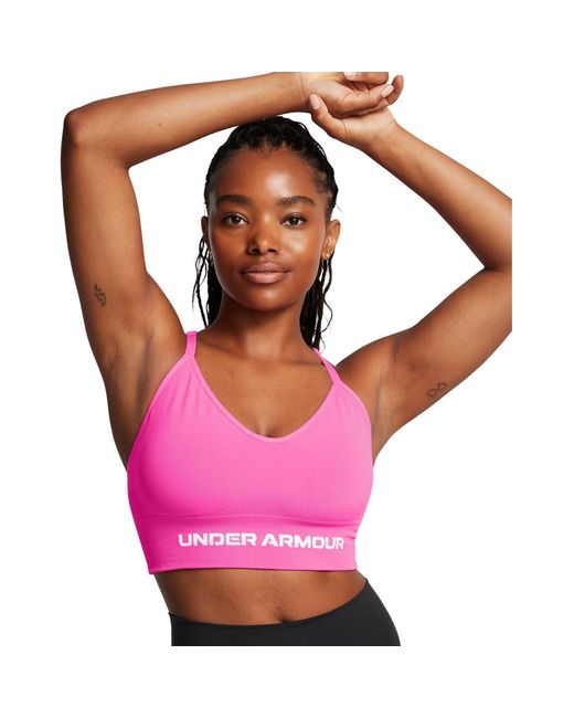 Under Armour Pink Vanish Seamless Low Impact Sports Bra