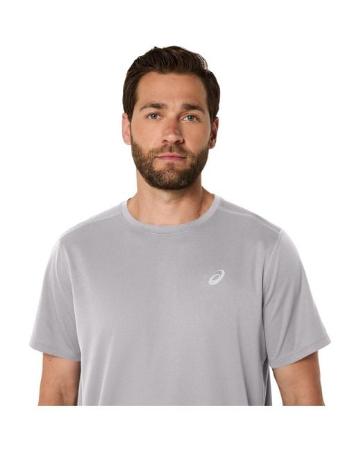 Asics Gray Core Ss Top Running for men