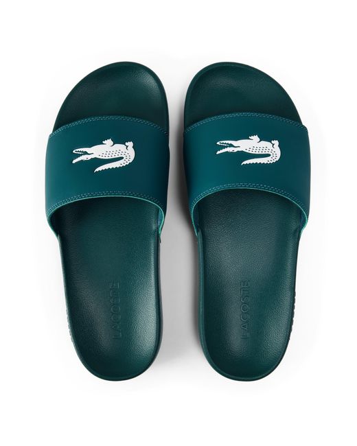 Lacoste Green Serve Pool Slides for men