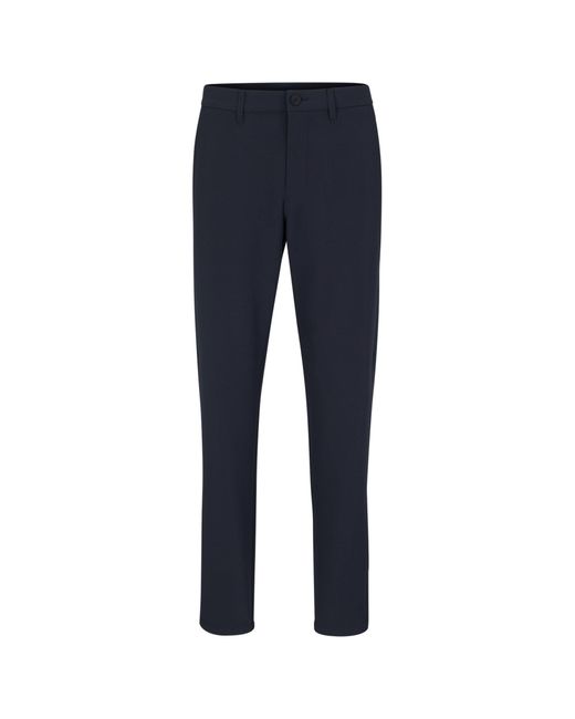 Boss Blue Hugo Commuter Slim Fit Trousers for men