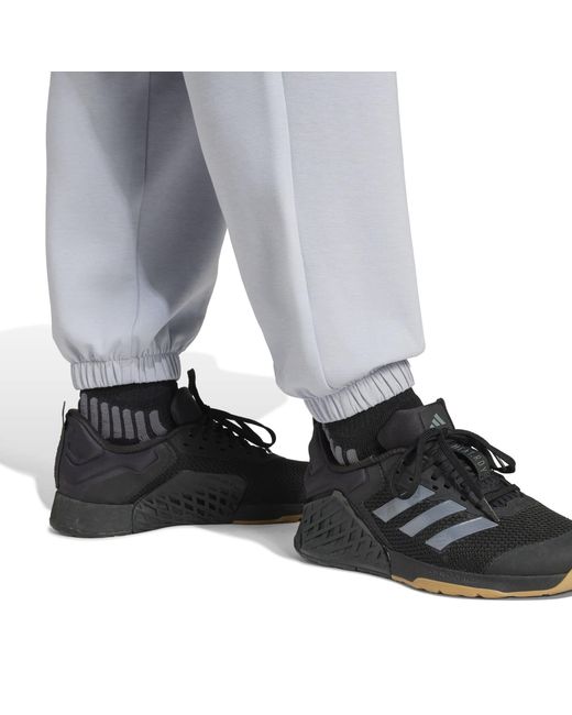 Adidas Gray D4T Knitted Open Hem Tracksuit Joggers