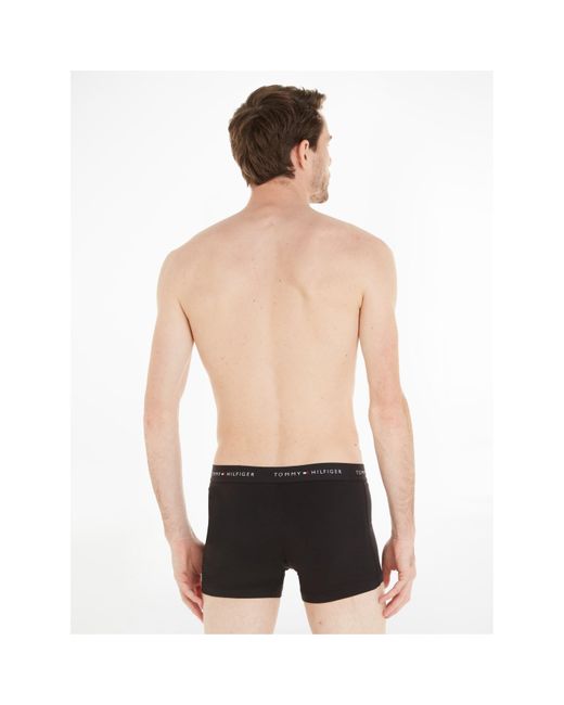 Tommy Hilfiger Black 3 Pack Signature Boxer Shorts for men