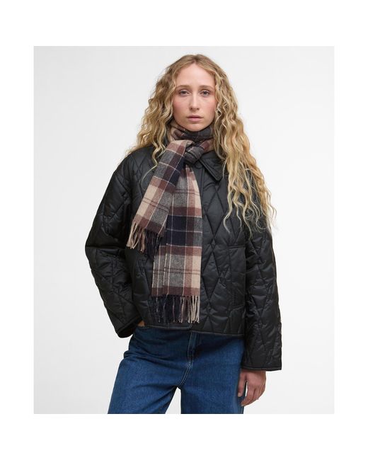 Barbour Gray Tartan Scarf
