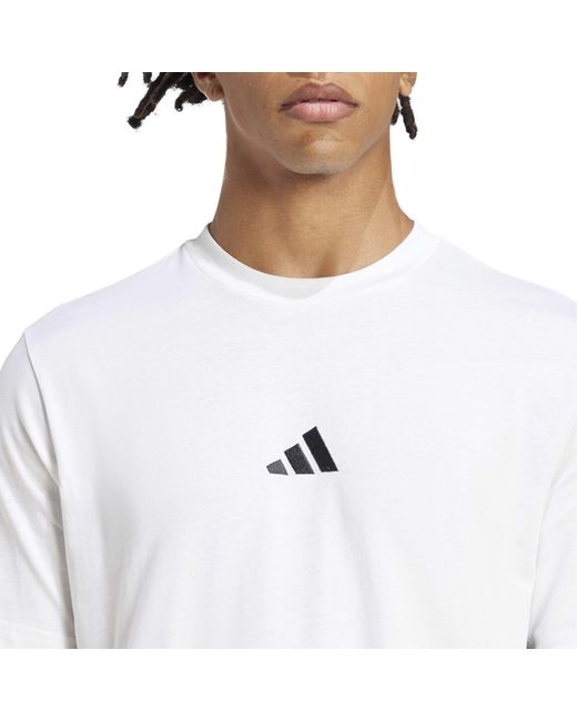 Adidas White T-Shirt for men