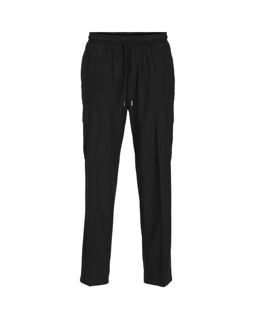 Jack & Jones Black Karl Cargo Trousers for men