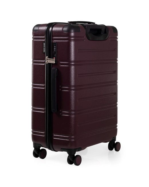 Pierre Cardin Purple Lyon Hard Shell Suitcase Travel Luggage