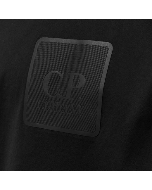 CP COMPANY METROPOLIS Black Regular Fit Basic T-Shirt for men