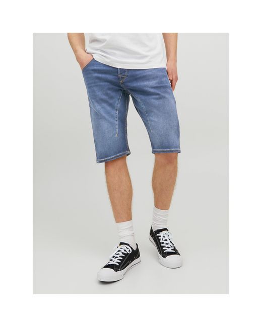 Jack & Jones Blue Denim Short Sn99 for men