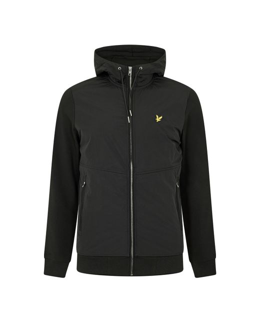 Lyle & Scott Black Hybrid Softshell Jacket for men