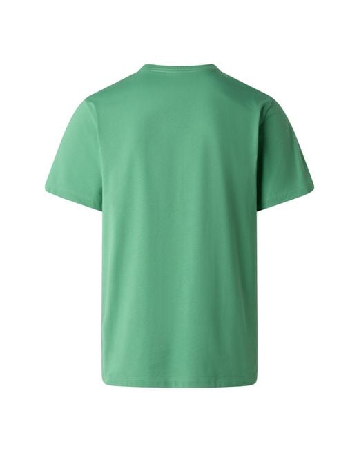 The North Face Green Regular Fit Simple Dome T-Shirt for men