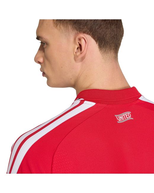 Adidas Red Manchester United Authentic Home Shirt 2026/27 for men