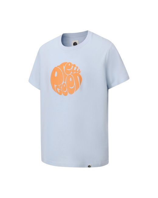 Pretty Green Blue Large Logo Tee for men