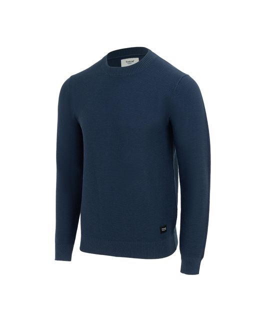 Firetrap Blue Crew Neck Jumper Knitted Pullover for men