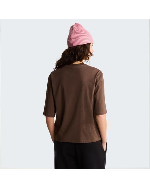 The North Face Brown Tnf Essential Simple Dome Boxy Relaxed T-Shirt