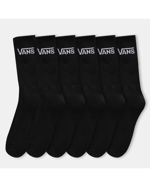Vans Black Pack Crew Socks for men