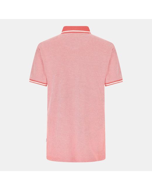 Peter Werth Red Arragon Short Sleeve Polo Shirt for men