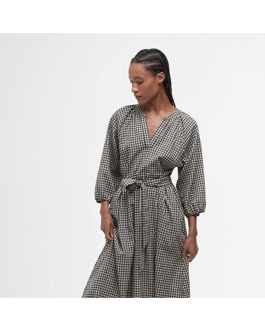 Barbour Gray Suri Midi Dress