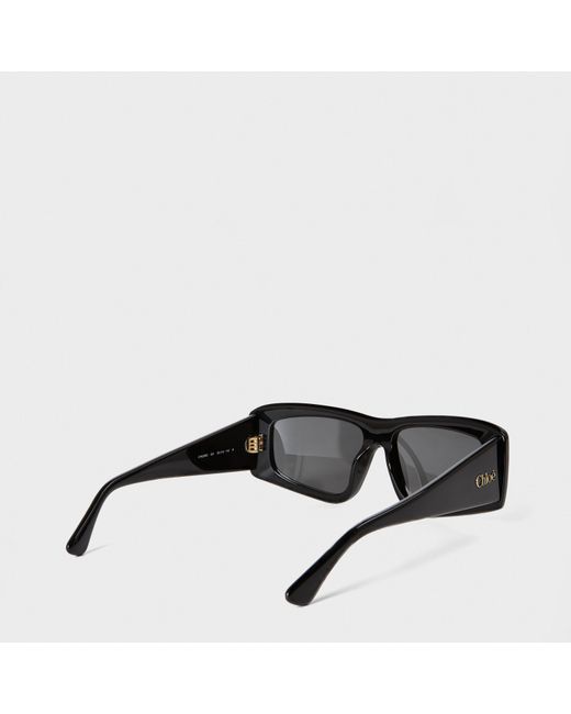 Chloé Gray Rectangle Sunglasses
