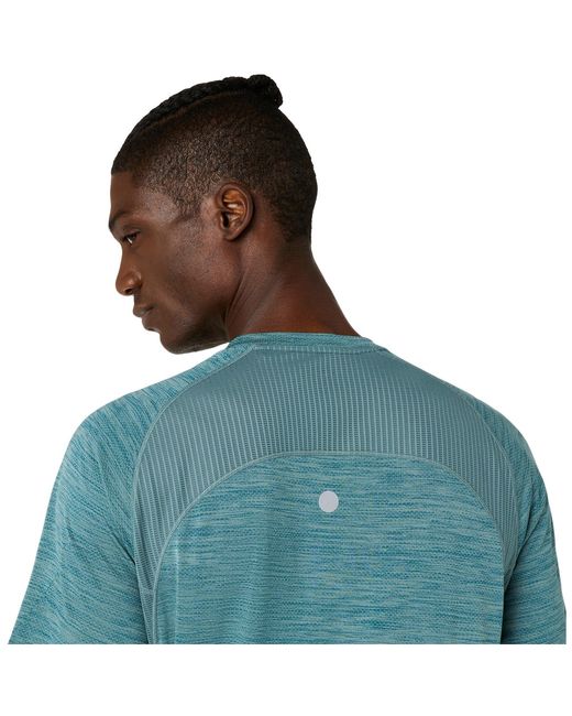 Asics Blue Road Short Sleeve Running T-Shirt for men