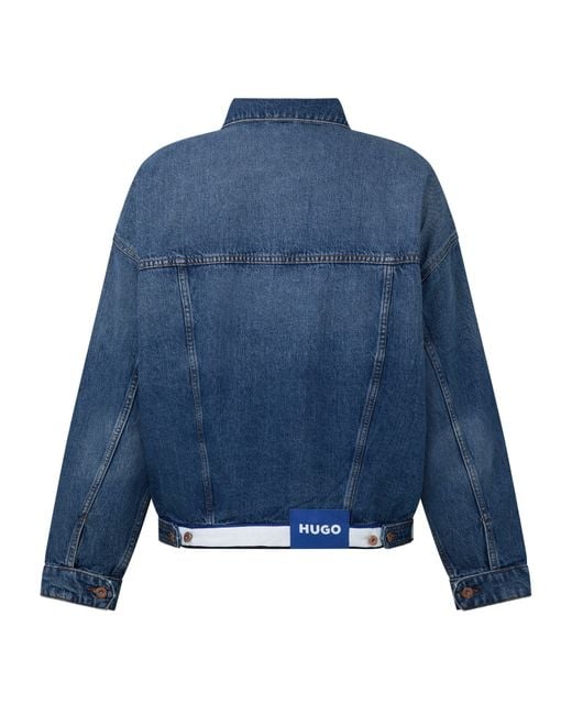 HUGO Blue Corso/Tape Denim Jacket for men