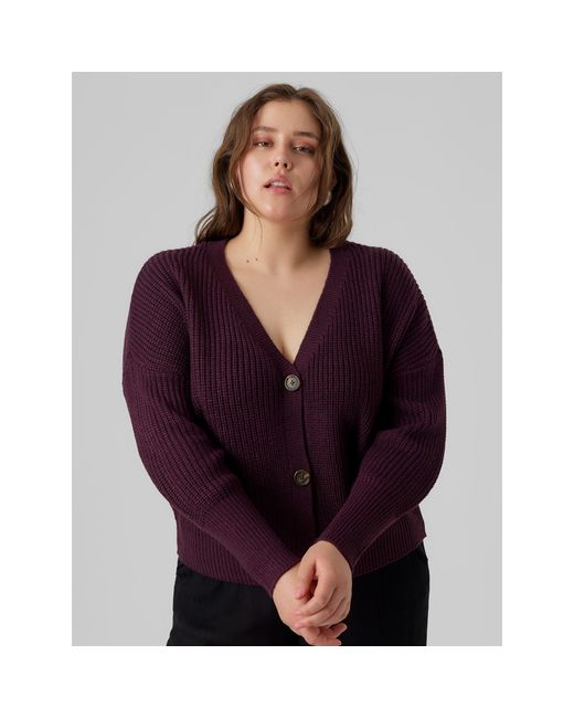 Vero Moda Purple Plus Size Cardigan