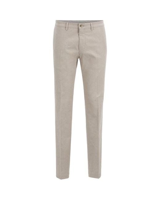 HUGO Gray S Wylson W Suit Trousers Light Beige 30w / 32l for men