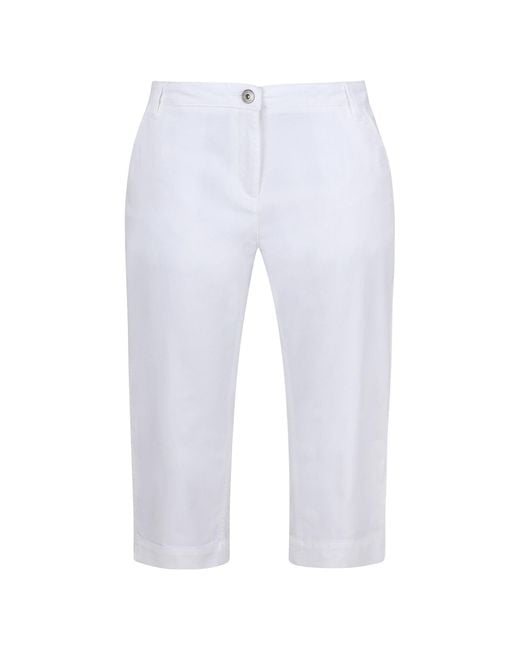 Regatta White Bayletta Capri Trousers