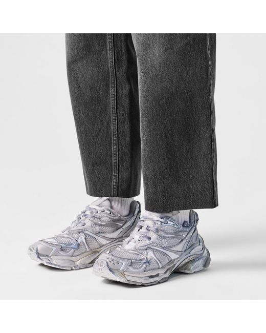 Balenciaga White Leather Runners