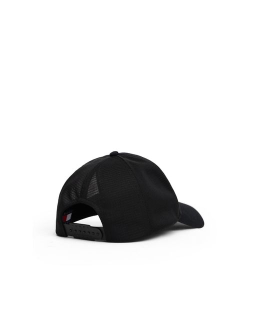 Tommy Hilfiger Black Heritage Mesh Adjustable Trucker Cap